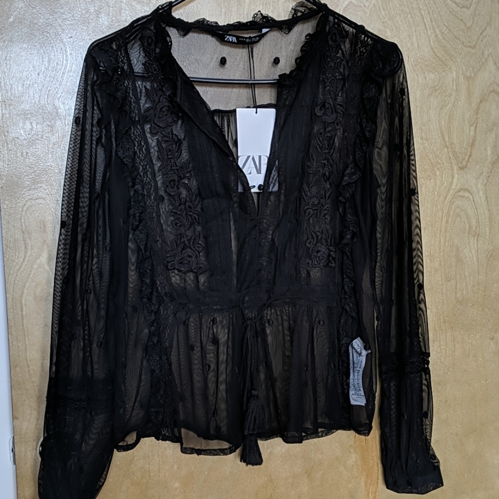 Sexy Sheer Zara Blouse